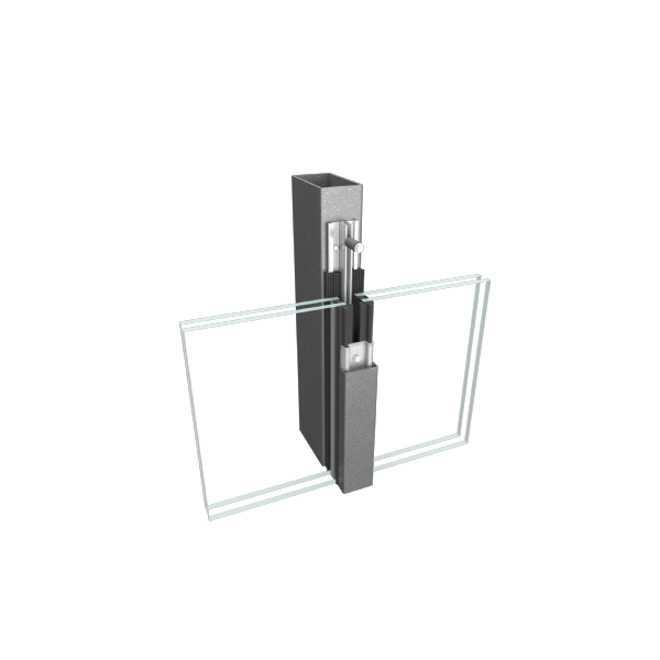 45 Stacked curtain wall - 45MTCT